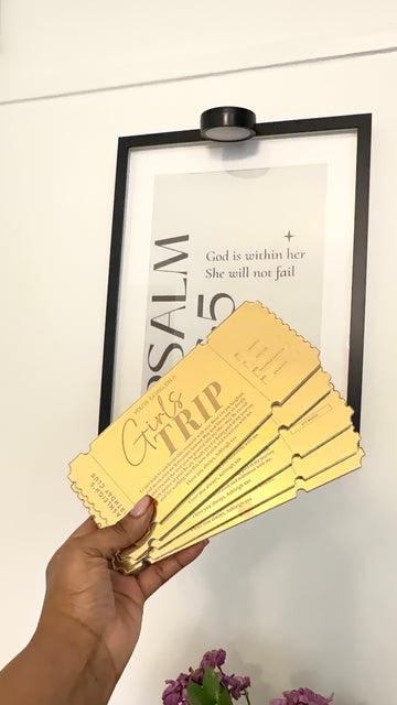 ✨ Bulk Bundle ✨ Personalised Acrylic Ticket Gift