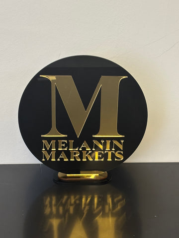 CUSTOM 3D ROUND BUSINESS LOGO SIGN