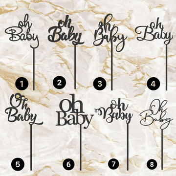 Oh Baby Cake Topper