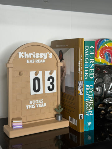 Personalized Book Counter | 3D Printed Reading Tracker