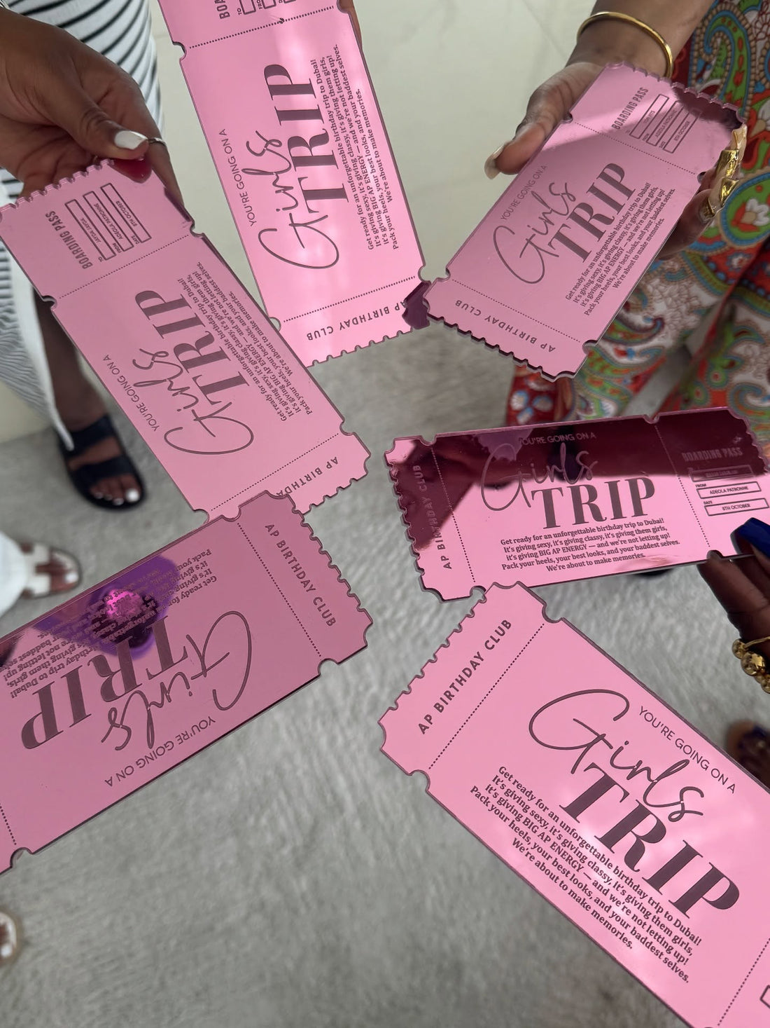 Personalized Acrylic Ticket Gift