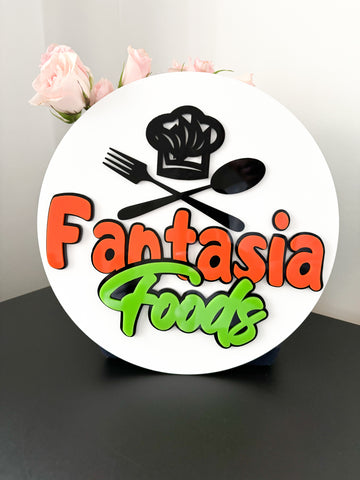 Custom 3D Circle Logo Sign