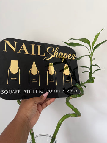 Nail Shape Display Signage