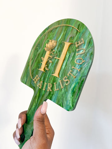 Custom 3D Arch Border Hand Held Mirror