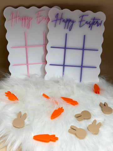 Easter Bunny & Carrot Tic Tac Toe Game | 3D Printed Kids Activity
