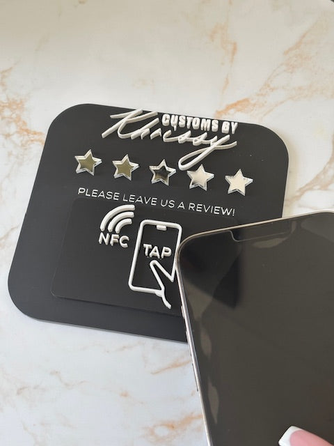 Custom Acrylic NFC Review Pad
