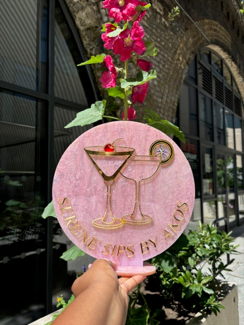 Round Freestanding Business Logo Sign