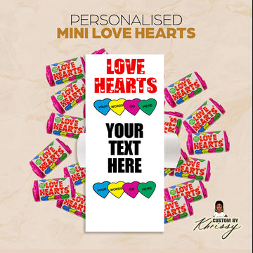 Personalised Mini Love Hearts