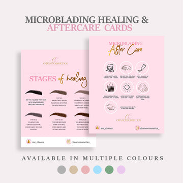 MICROBLADING HEALING & AFTERCARE CARDS