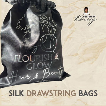 Custom Silk Drawstring Bag