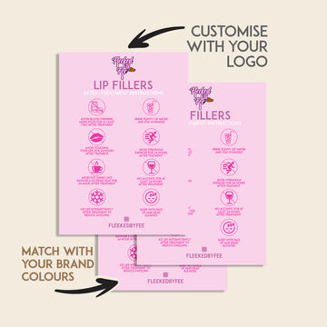Lip Filler Aftercare cards