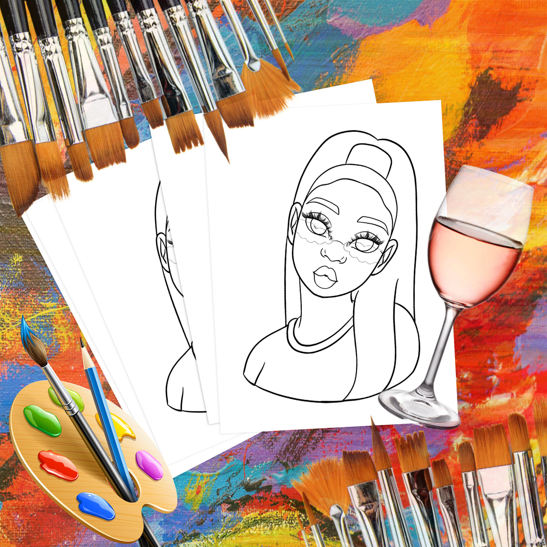 Sip And Paint Kit