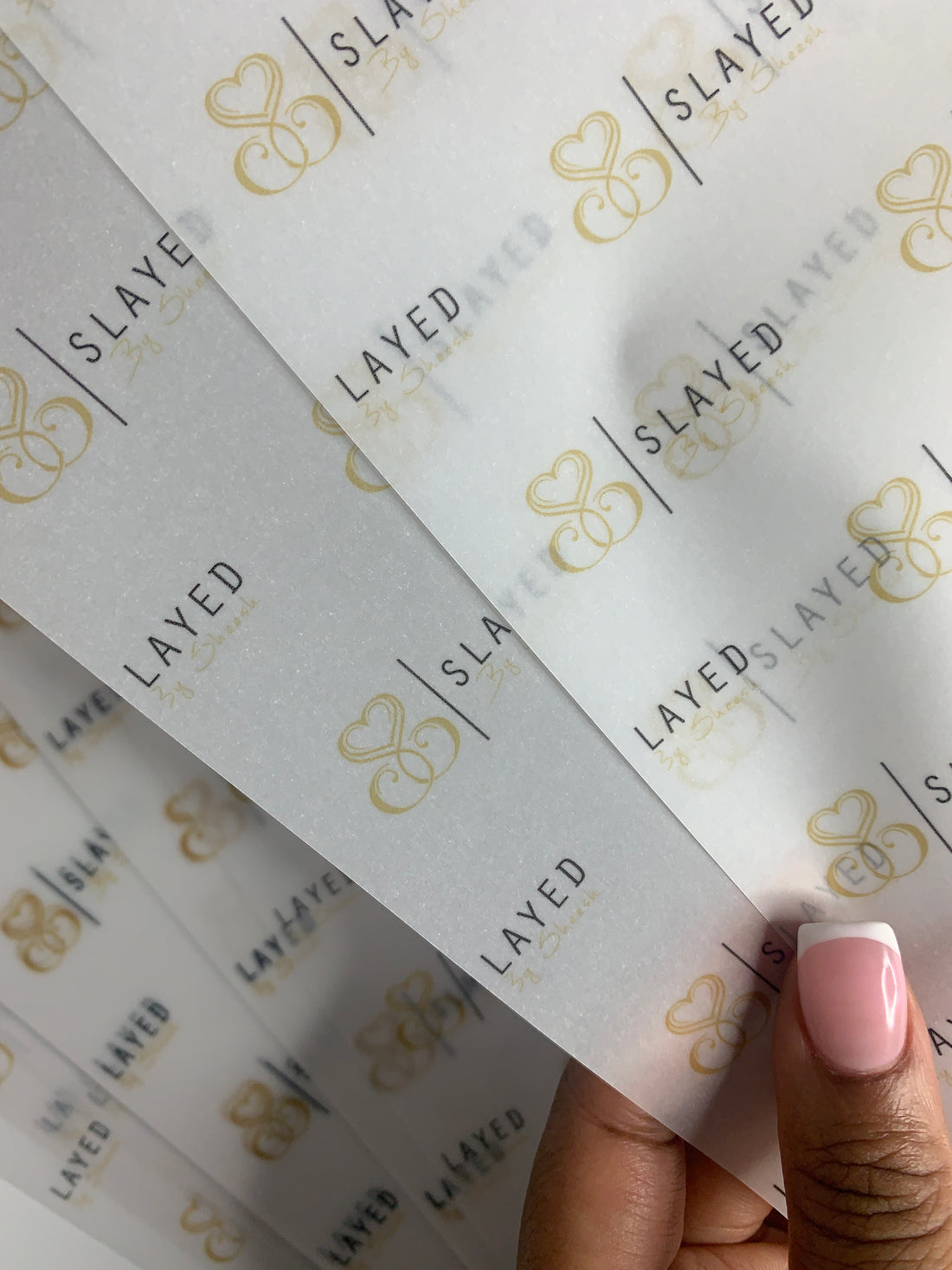 Customised vellum packaging sheets - A4/A3