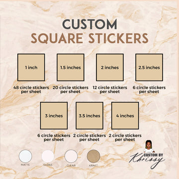 Custom Square Stickers